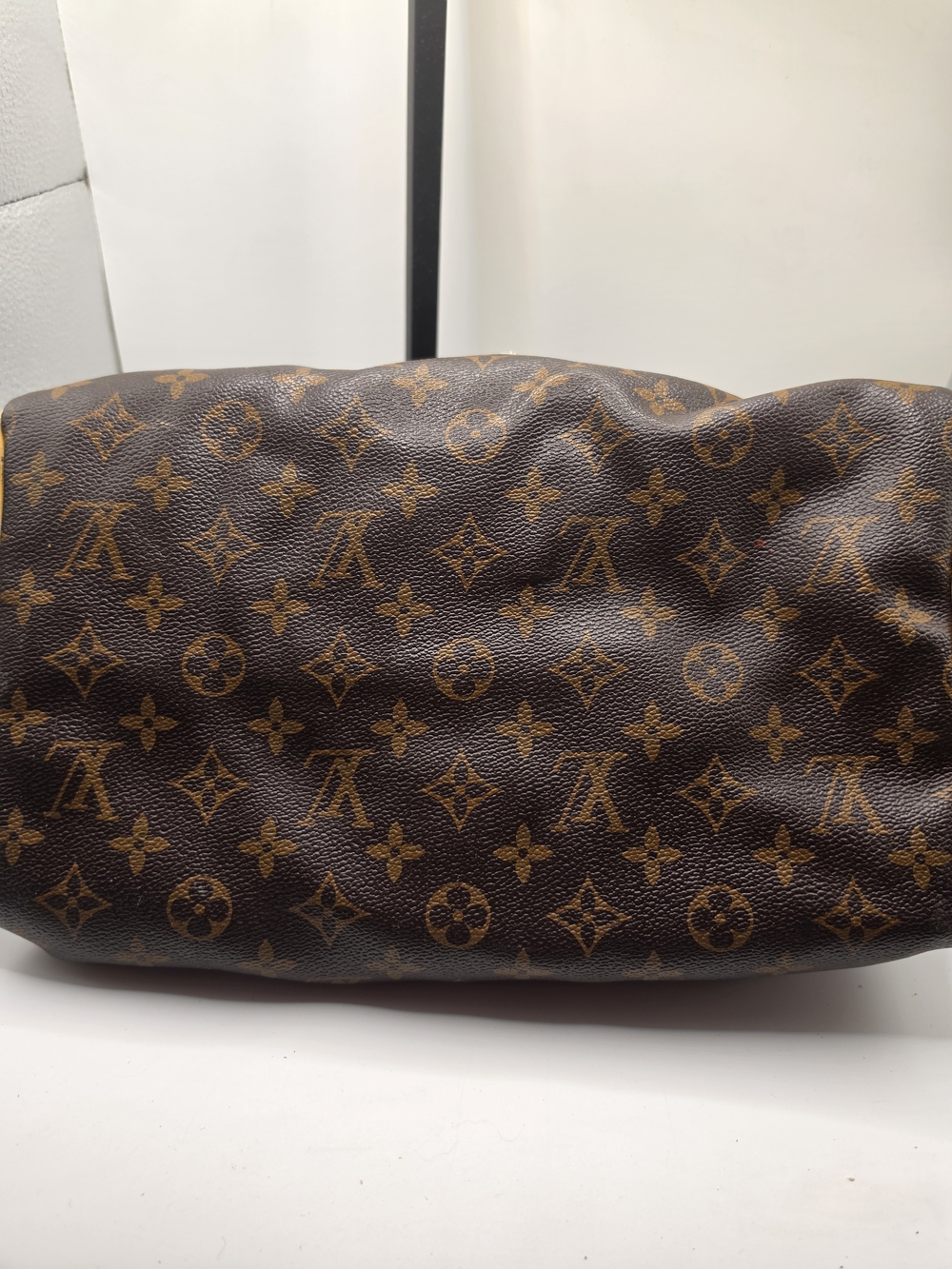 Vintage 1970 Louis Vuitton French Co Brown Monogram Canvas Speedy 30 Handbag - Picture 12 of 16
